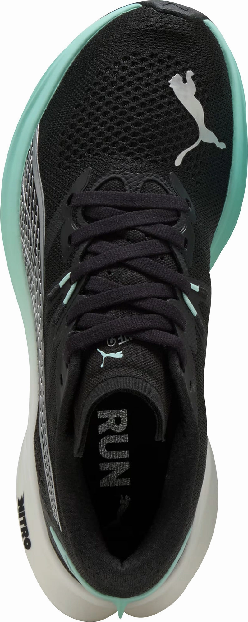 Seamless Interior Lining Puma Deviate Nitro 3 Womens Running Shoes - Black