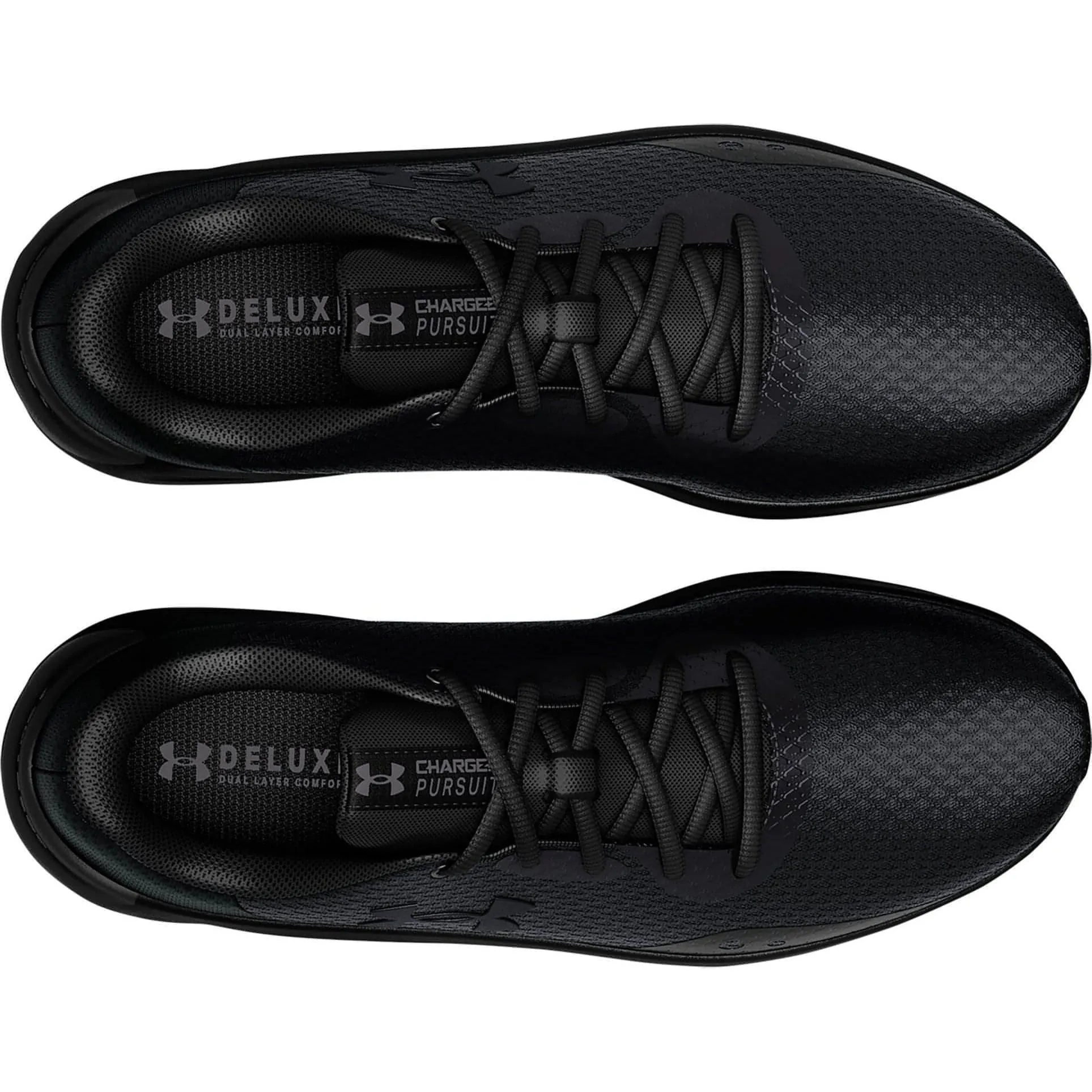 Ergonomic Heel Cup Under Armour Charged Pursuit 3 Mens Running Shoes - Black