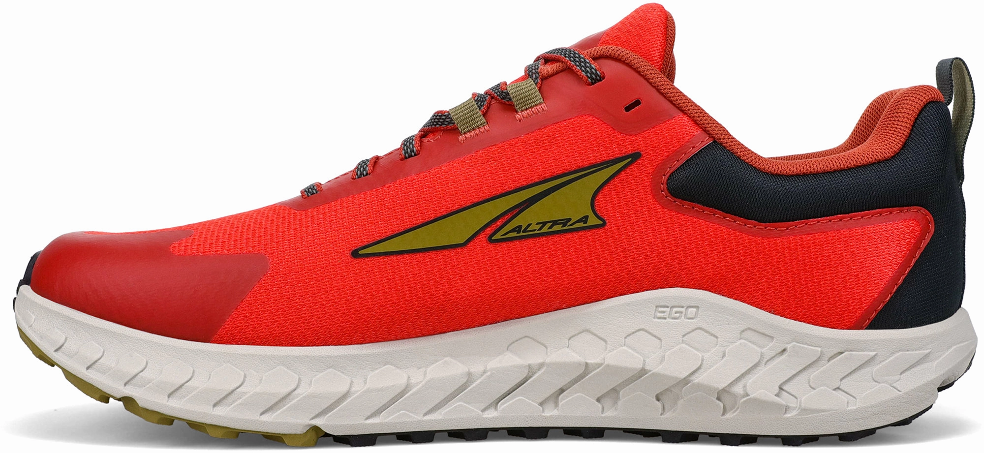 Enhanced arch support hook - and - loop - trimmed - design shoes Altra Outroad 2 Mens Trail Running Shoes - Red