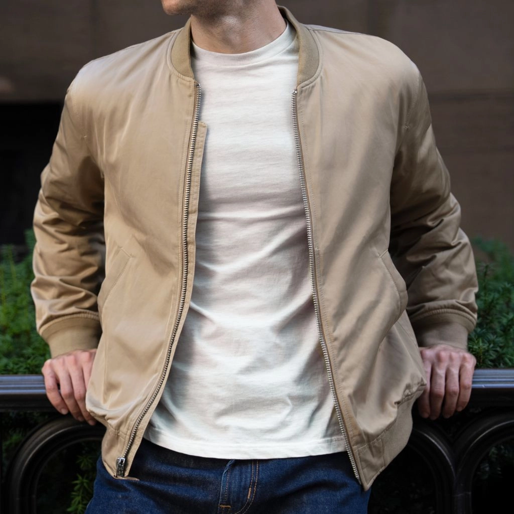 Union Bomber Jacket | Khaki Collar Options
