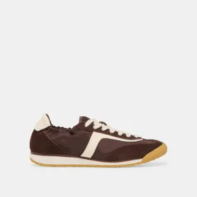 Knit Fabric Construction SARIYA SNEAKERS DK BROWN NYLON
