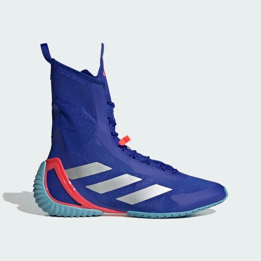 adidas Speedex Ultra Boxing Boots Blue & Silver Minimal Design Trail Ready Footwear