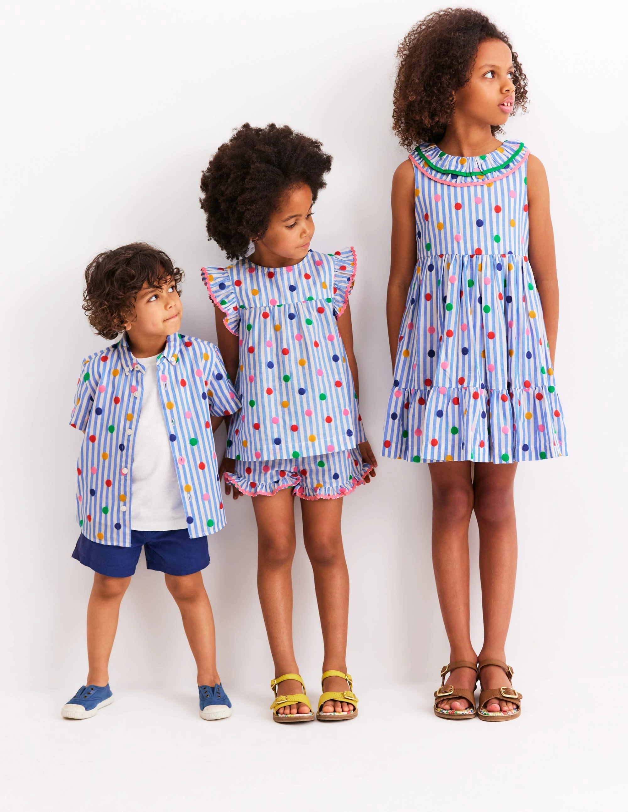 Weekend Essential Bright Color Fun Cotton Shirt-Peacock Plume Blue Spot