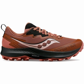 Ventilation Channel System cross - country - specific shoes Saucony Peregrine 14 GORE-TEX Womens Trail Running Shoes - Red