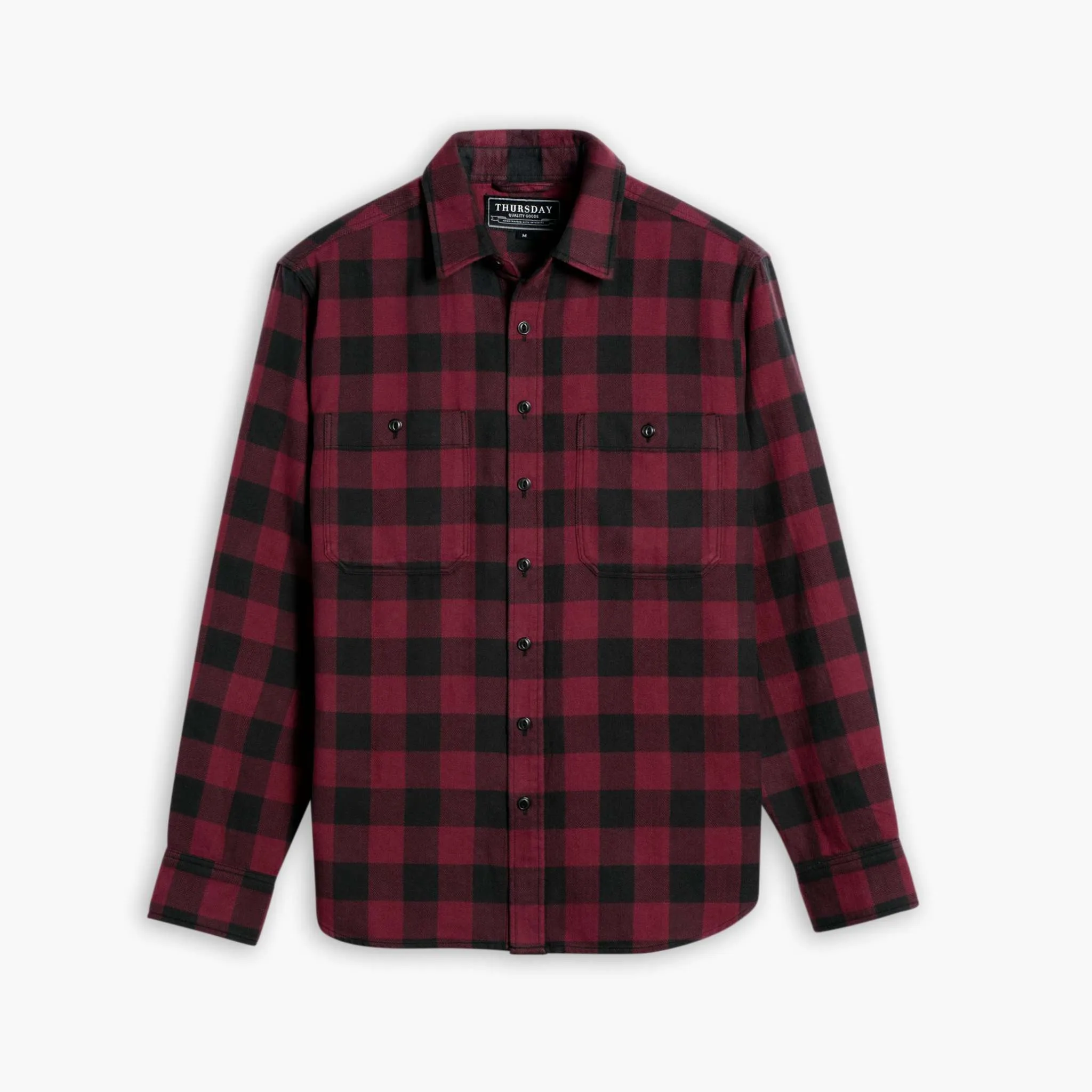 Buffalo Check Shirt | Red Sustainable production Checkered Look