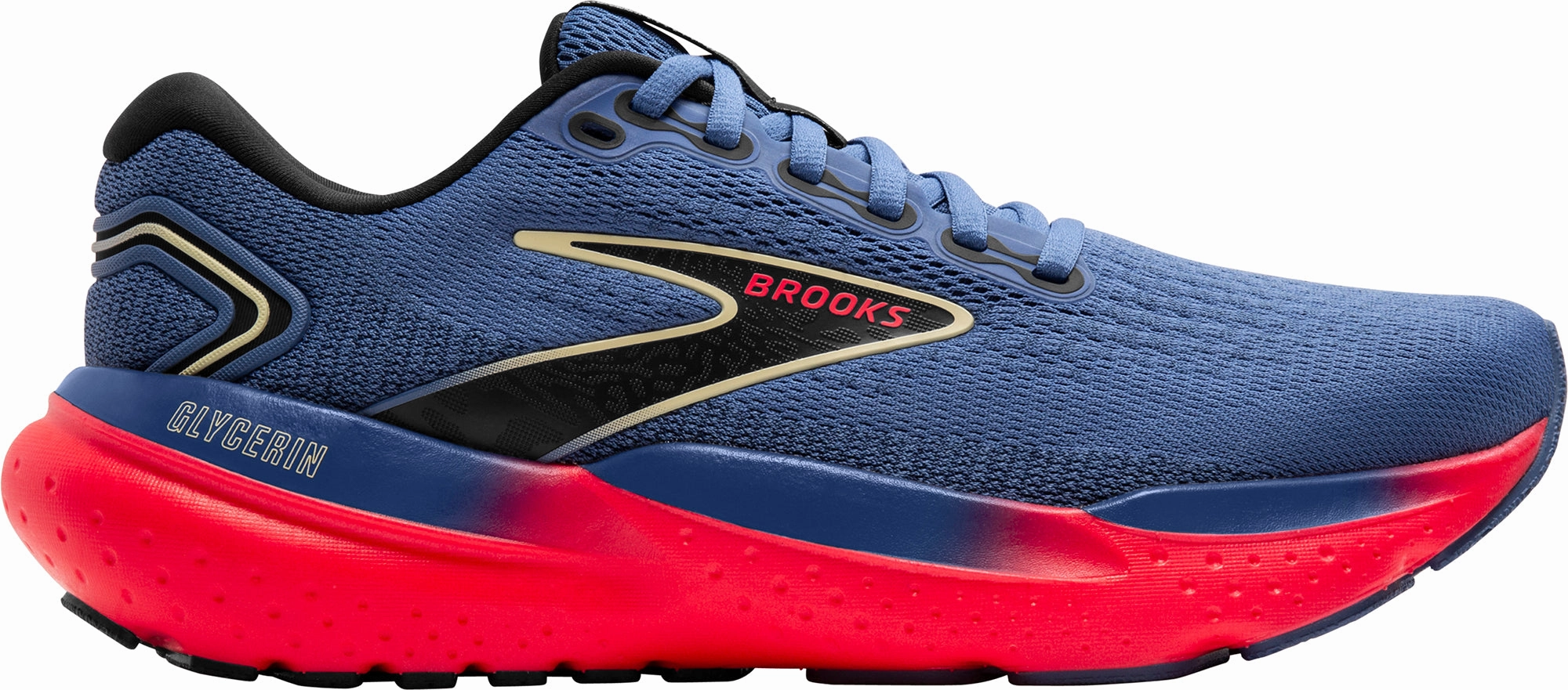 arch supports Brooks Glycerin 21 Womens Running Shoes - Blue