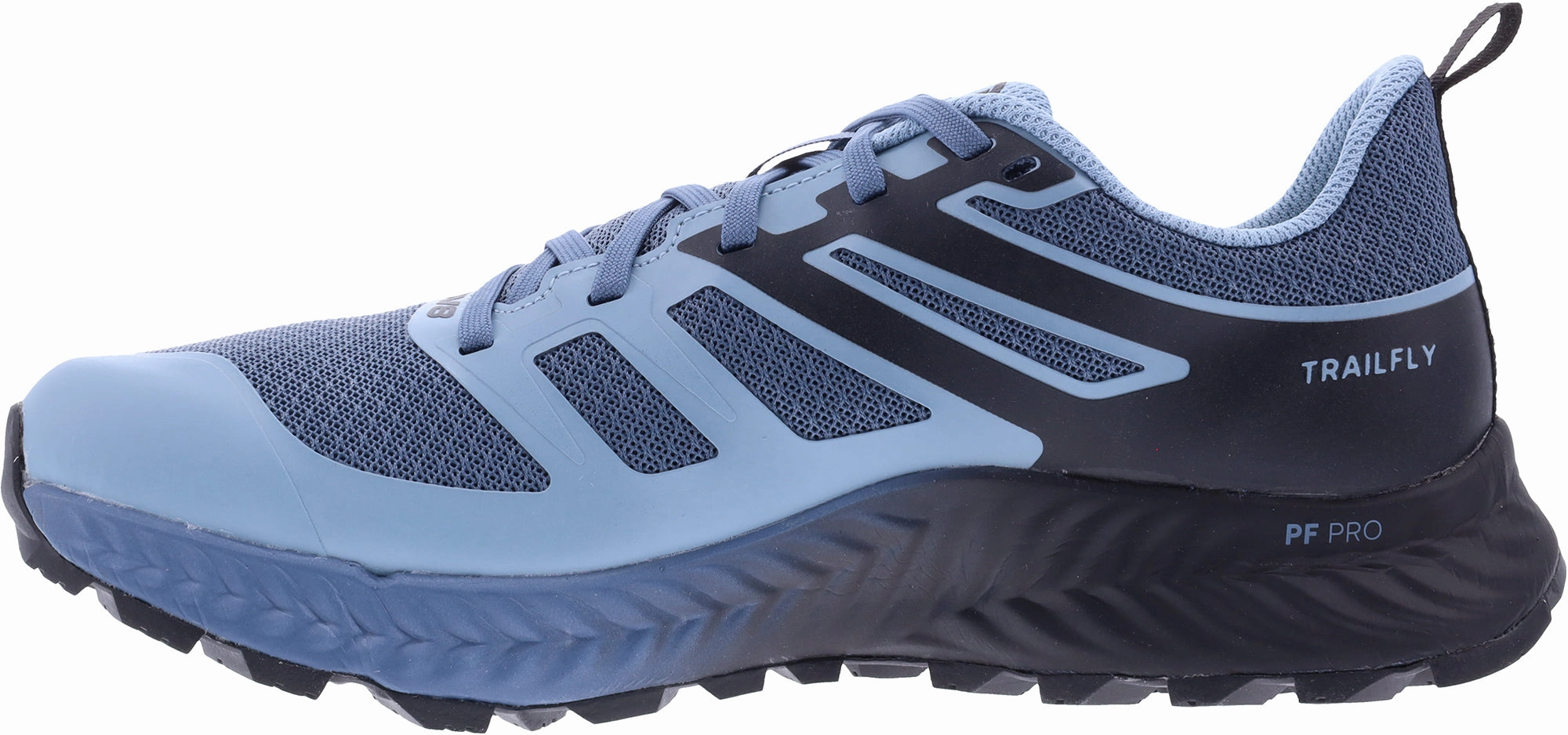 Mid Cut Ventilation Perforation System Inov8 TrailFly WIDE FIT Womens Trail Running Shoes - Blue