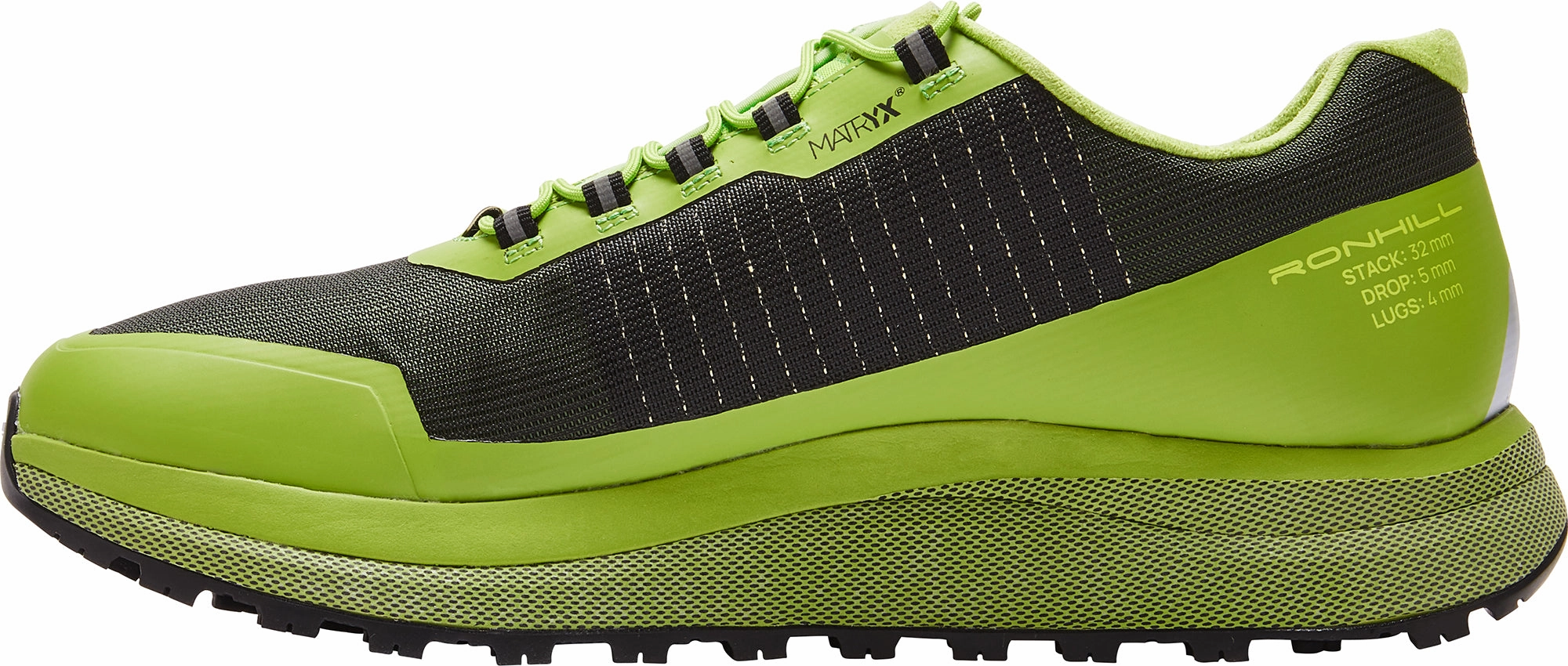 Ronhill Freedom Mens Trail Running Shoes - Green heavy - weight sole shoes