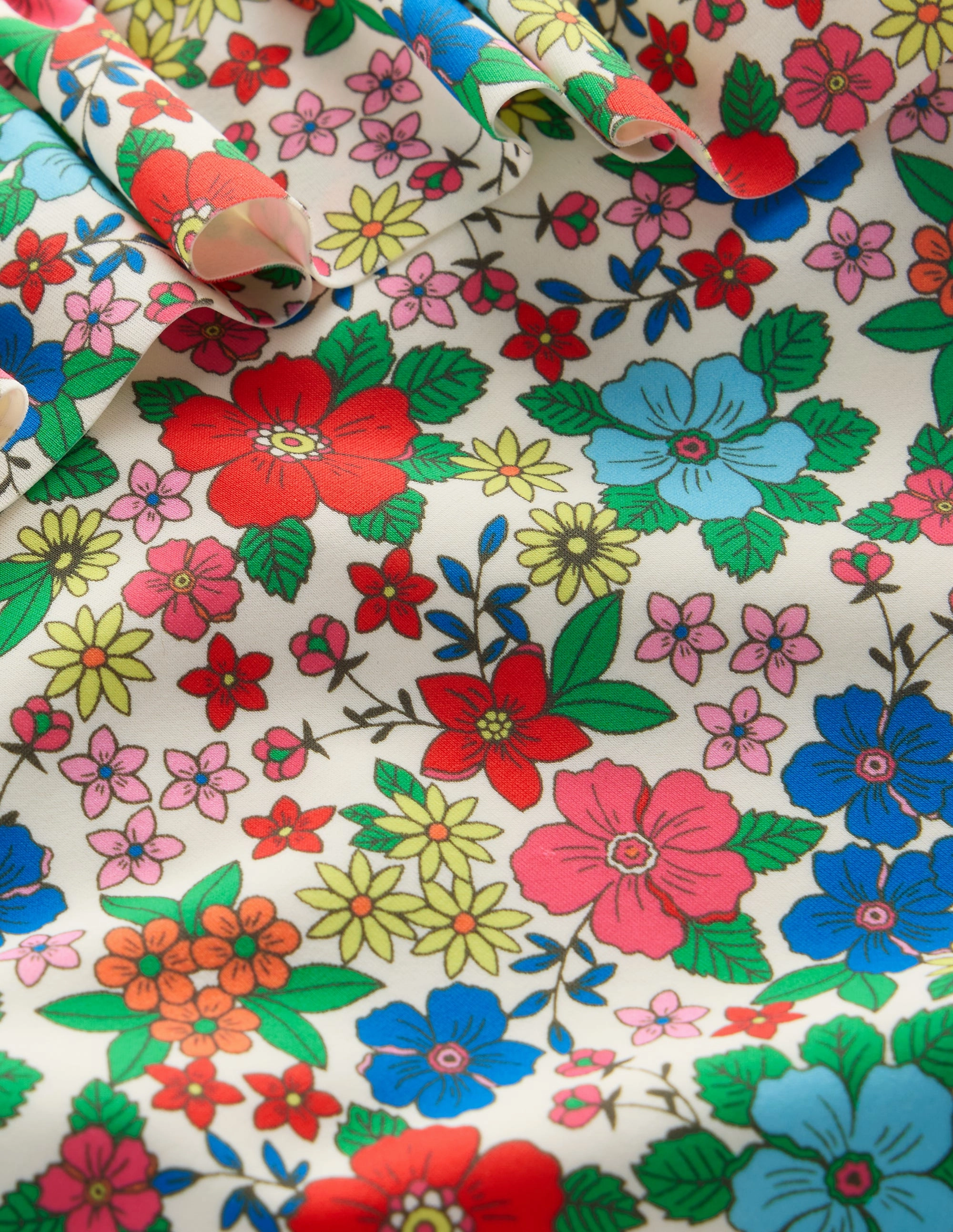 Hot Weather Frill Tie Detail Swimsuit-Multi Holiday Flowerbed