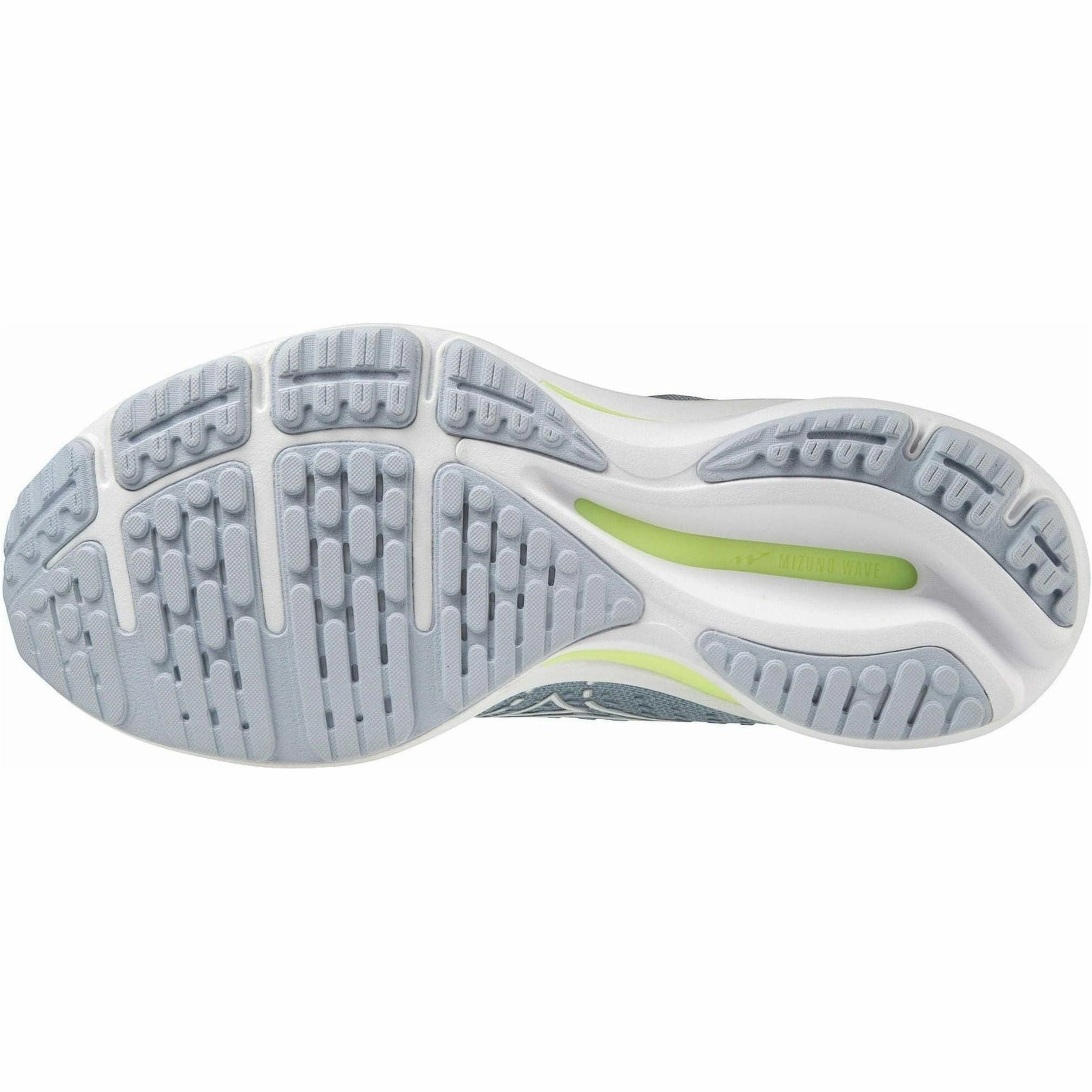 Knit Material Mizuno Wave Rider 25 Womens Running Shoes - Blue