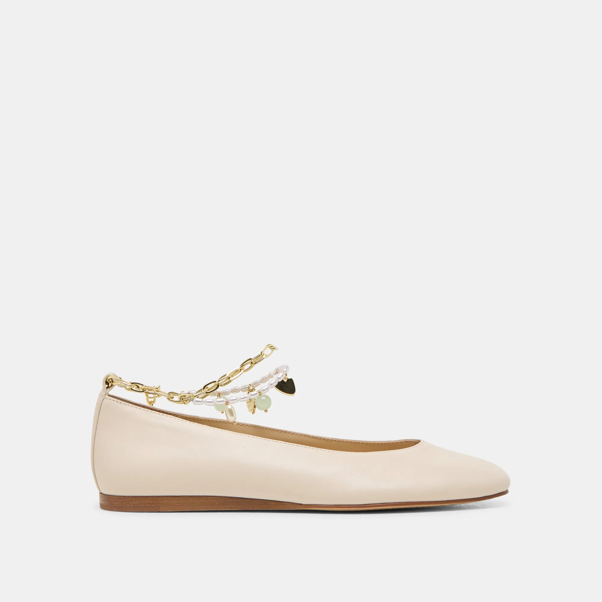 BAIDEN BALLET FLATS BONE LEATHER Patio Glow