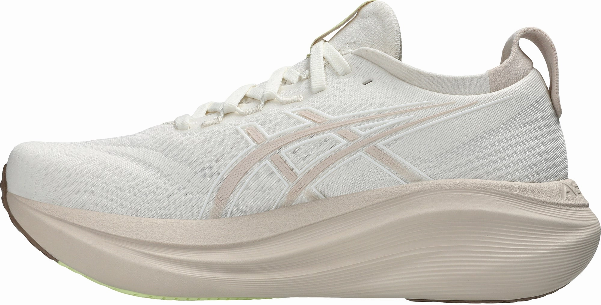 fashion - forward shoe intention Neutral running Asics Gel Nimbus 27 Womens Running Shoes - Cream