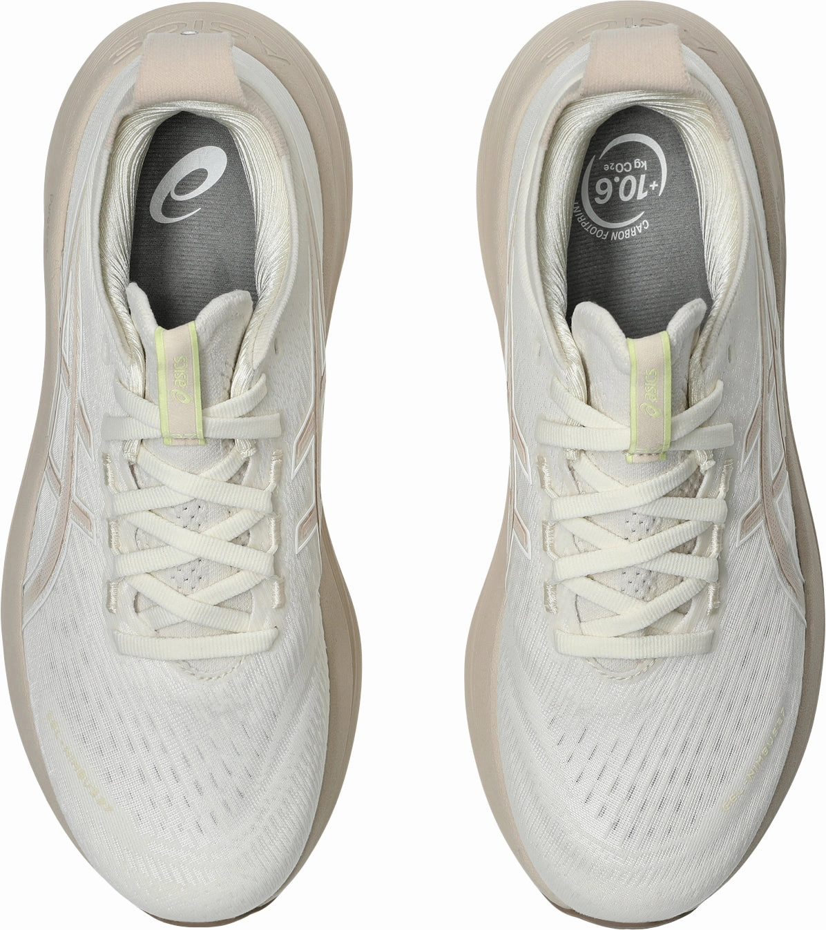 mountain - climate shoes Asics Gel Nimbus 27 Womens Running Shoes - Cream