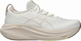 Tear Resistant Upper Material Asics Gel Nimbus 27 Womens Running Shoes - Cream