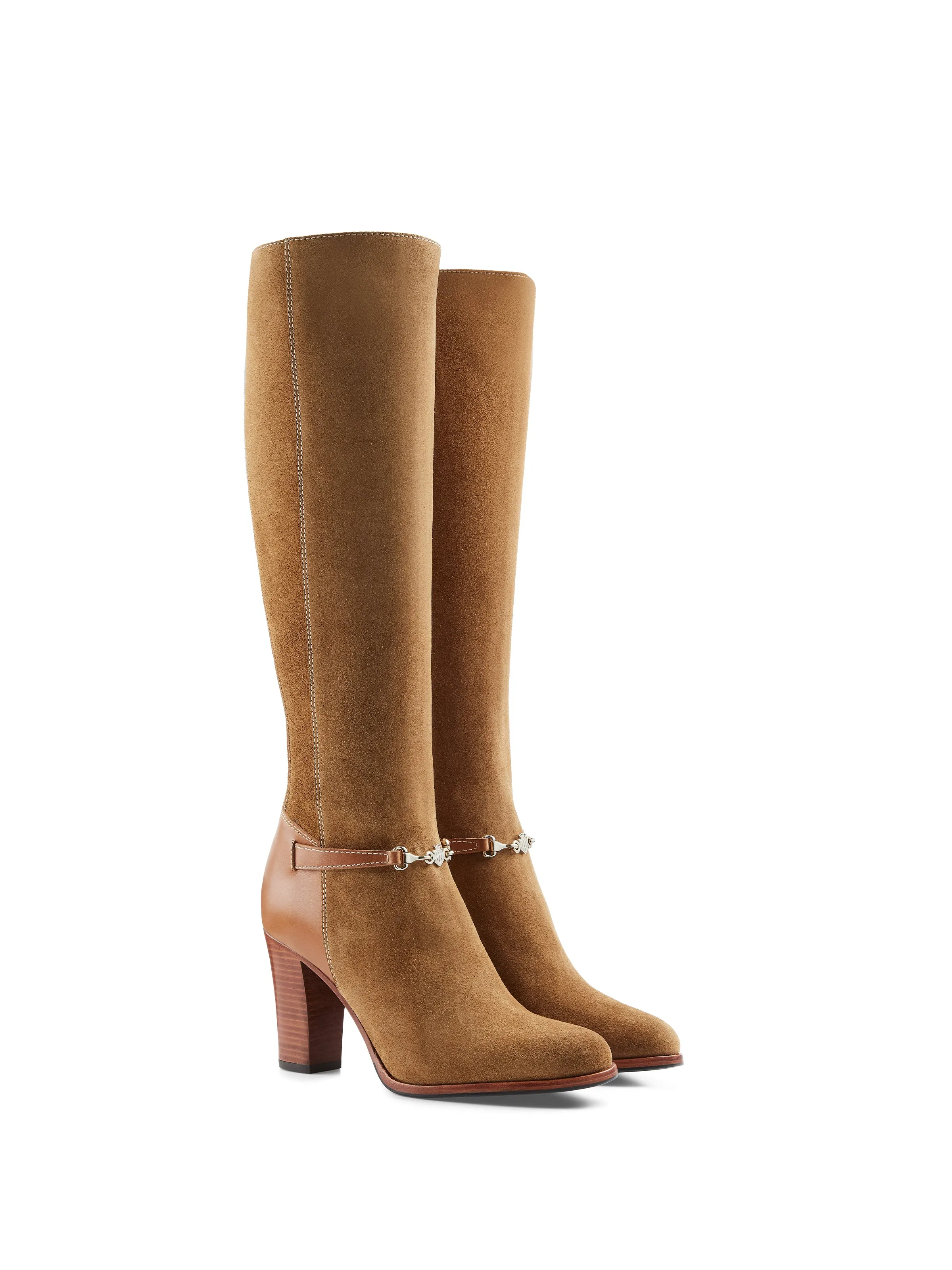 Heeled Octavia (Regular Fit) - Tan Suede Seamless Comfort Urban Commute