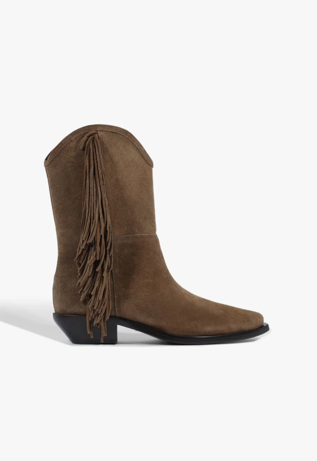Ankle Lock Tess West Suede Bootie