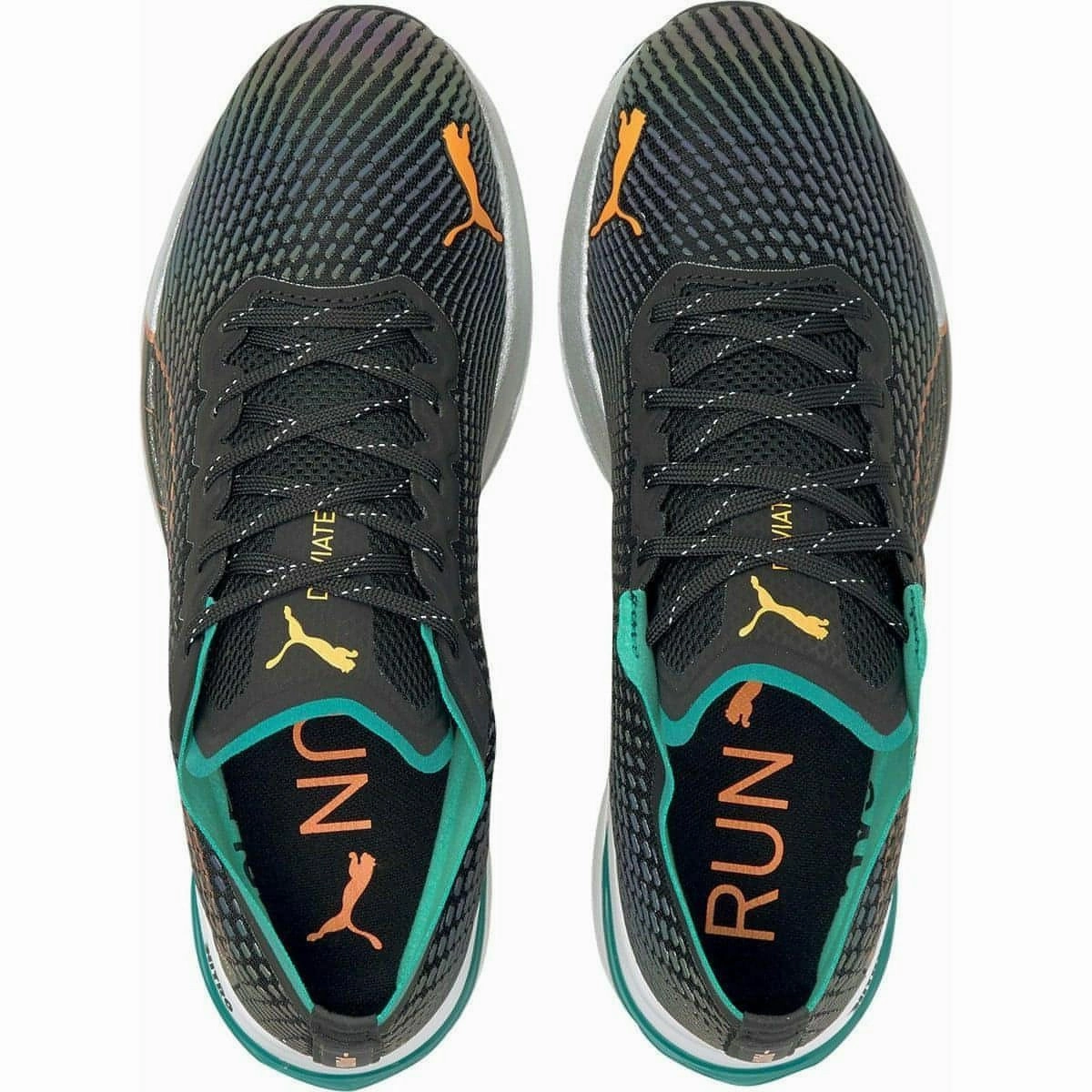 Puma Deviate Nitro WTR Mens Running Shoes - Black hydro - resistant running shoes Heat Dissipation Panels