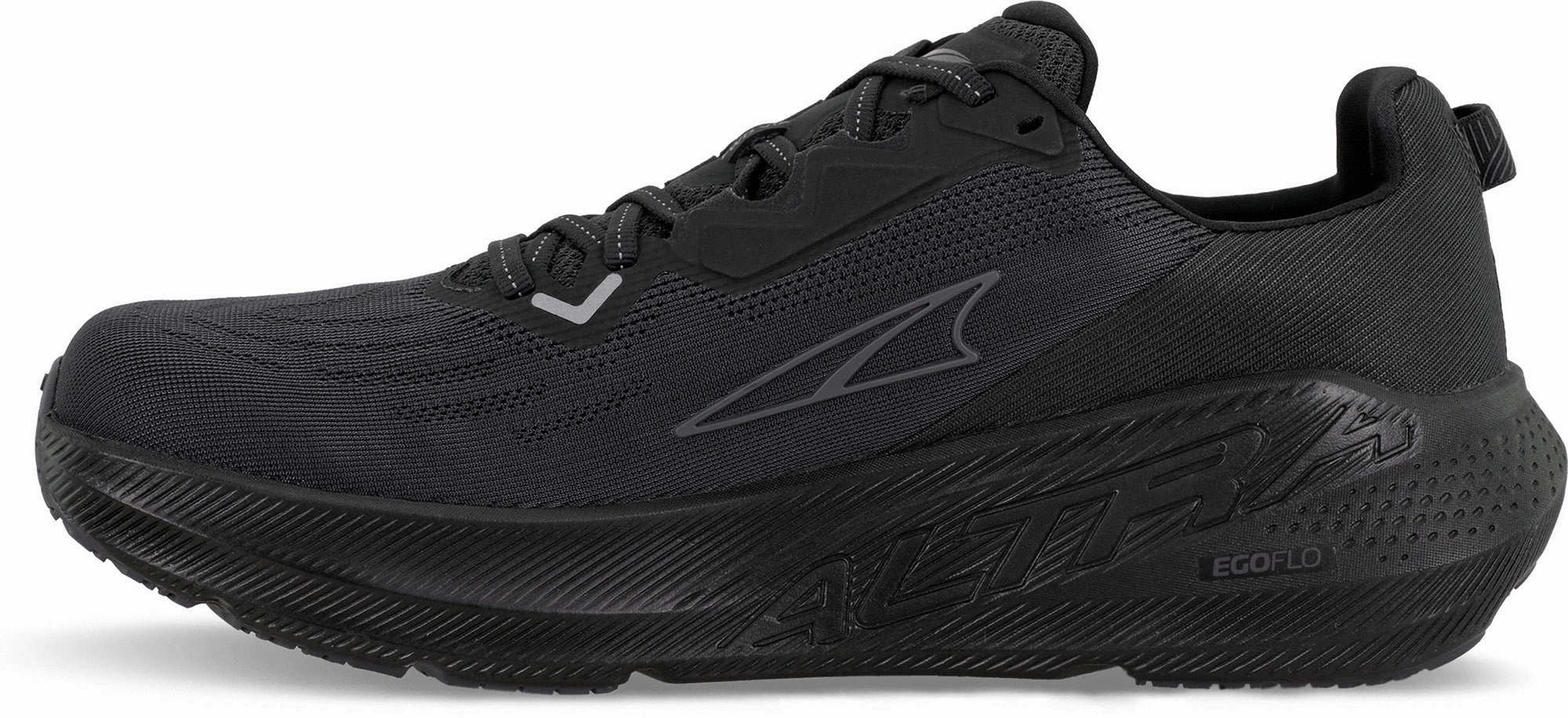 Altra FWD VIA Womens Running Shoes - Black Rolling Guide flexible fabric shoes