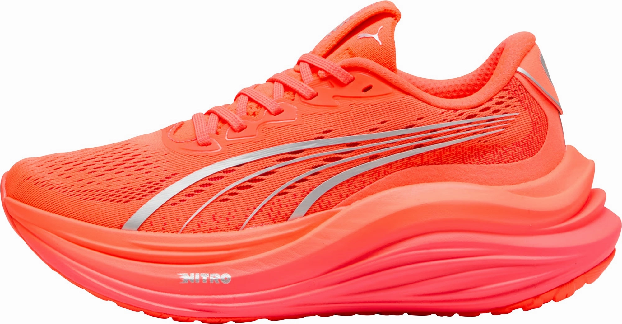 Breathable TPU Frame Park running Puma MagMax Nitro Womens Running Shoes - Red