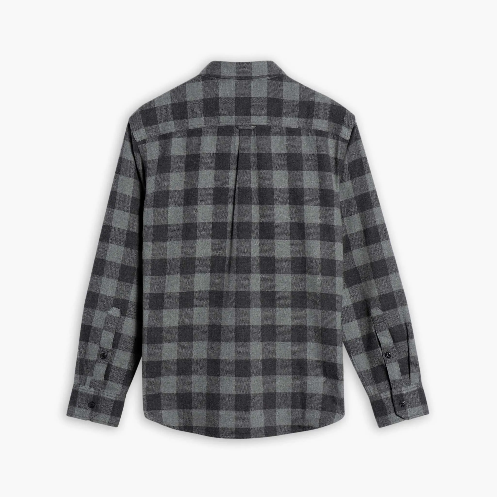Buffalo Check Shirt | Black & Grey Pure Cotton