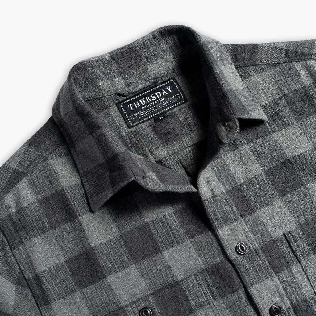 Chic Option Buffalo Check Shirt | Black & Grey