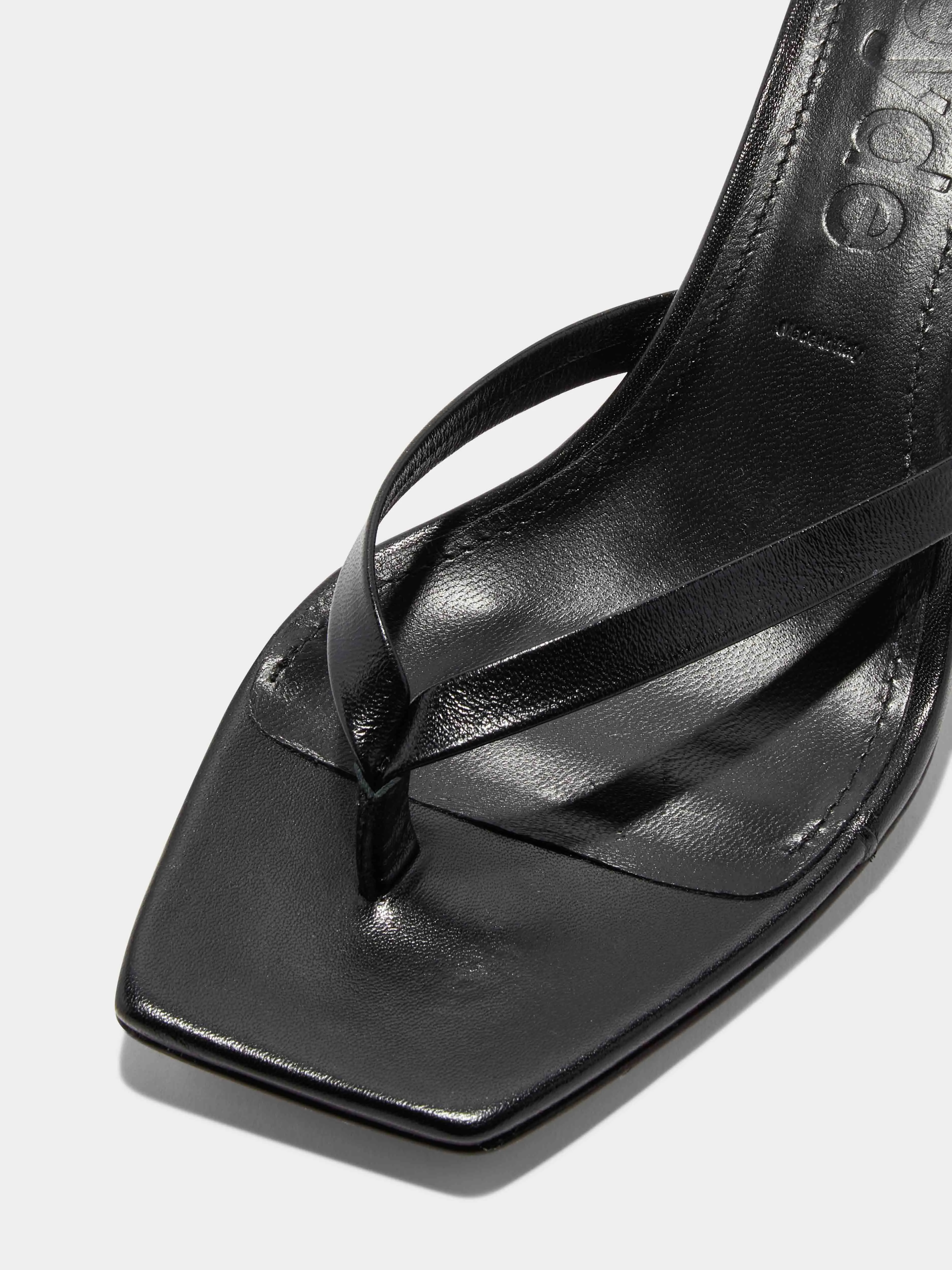 Wilma Leather Thong Sandals Power Look Occasion Footwear