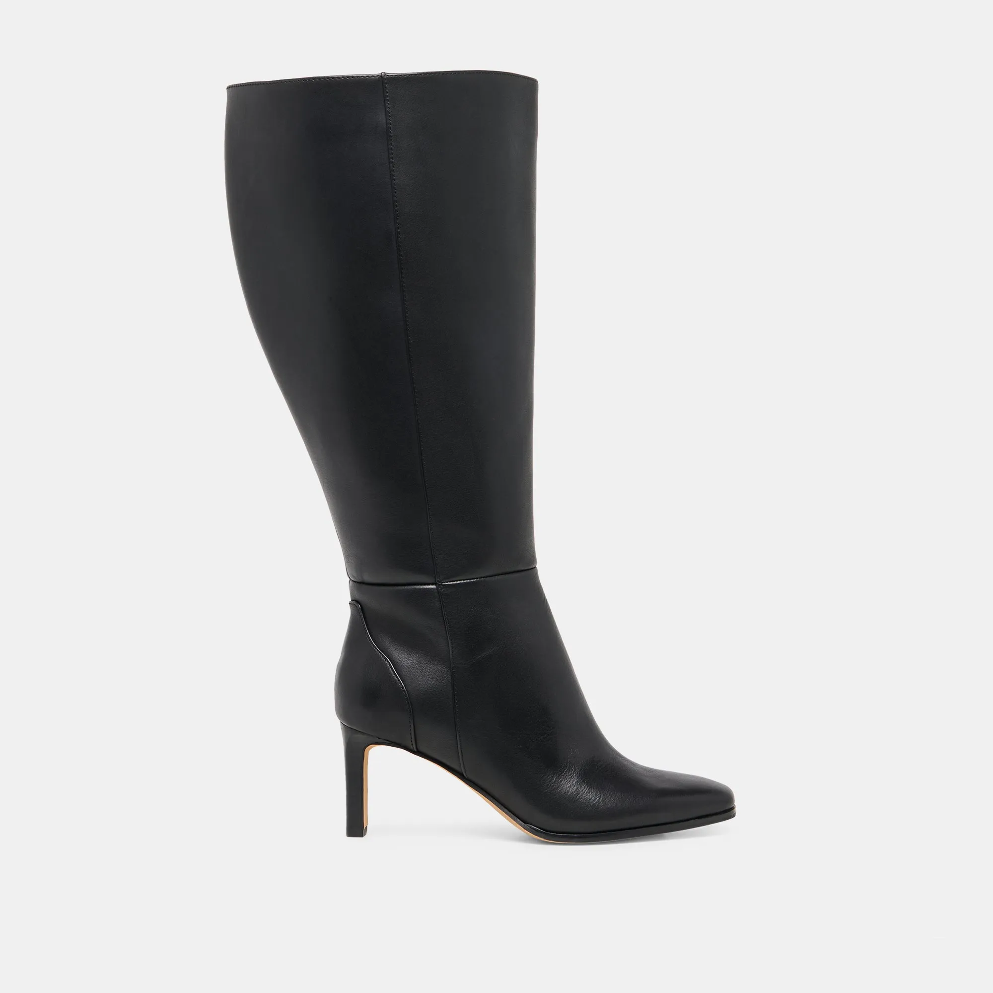 Eva Midsole Warm and Cozy EMMI EXTRA WIDE CALF BOOTS BLACK LEATHER