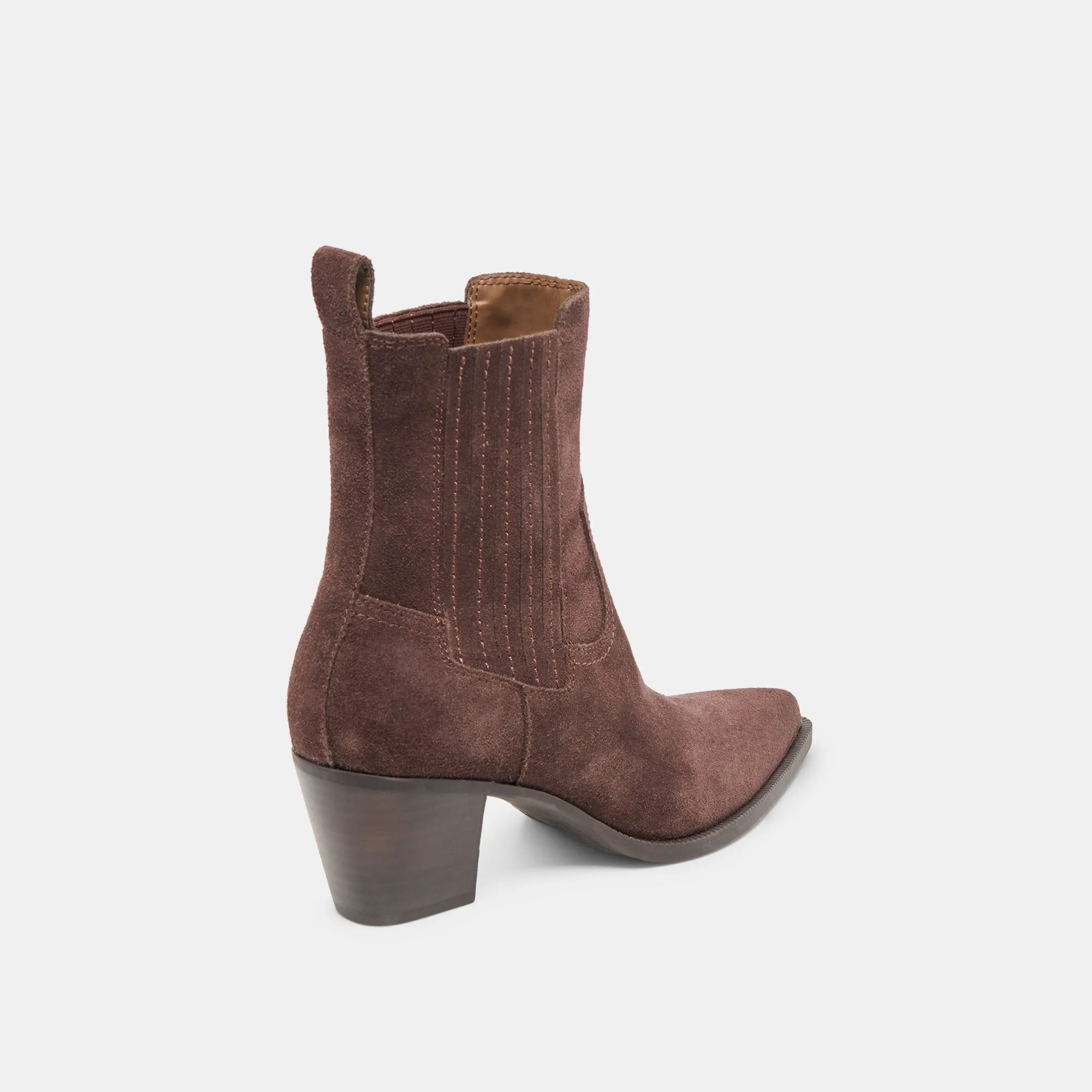 SLIM BOOTIES MAHOGANY SUEDE Flexible Frame Weekend Camping