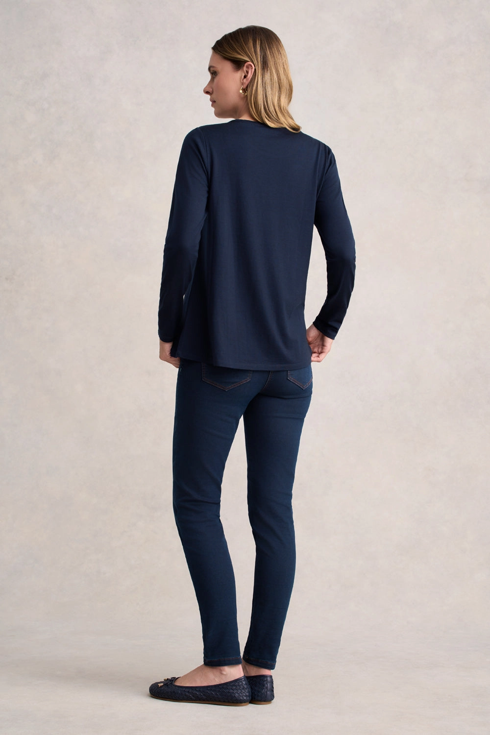 Wool Jersey Tee - Ink RubberizedGrip