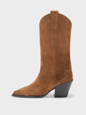 Ariel Suede Cowboy Boots Winter Ready Boots Weekend Ready