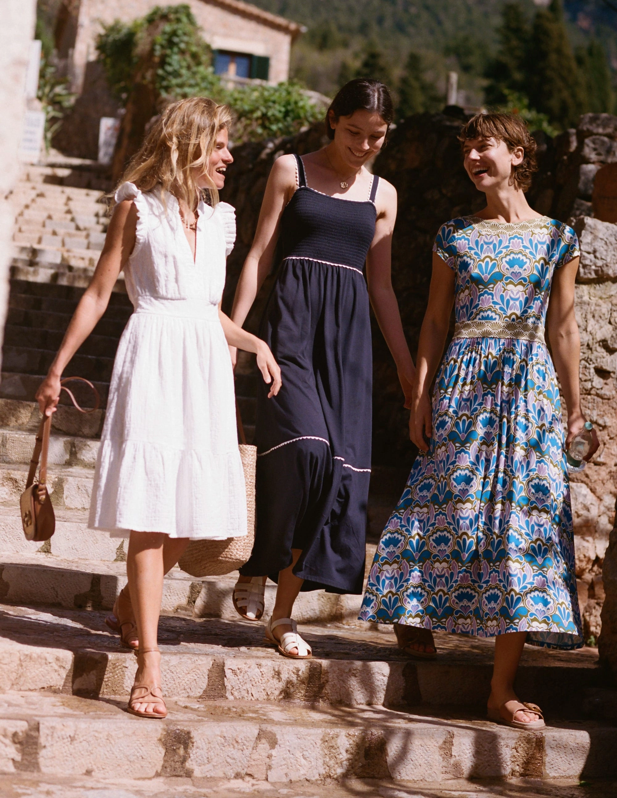 Wren Double Cloth Short Dress-White Cool Simplicity Relaxed Movement